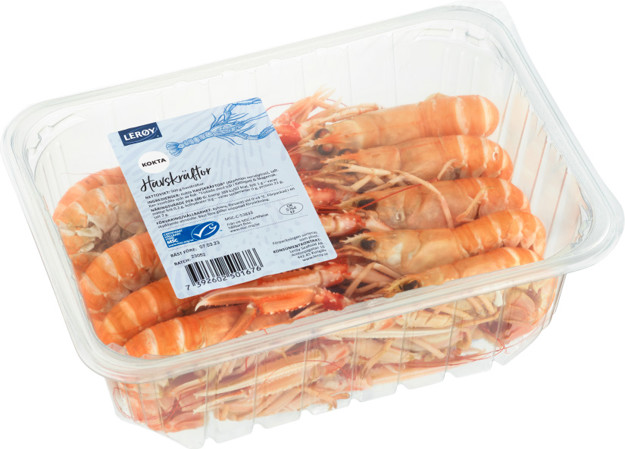 Havskräftor med skal 