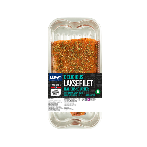 Lerøy laksefilet med italienske urter