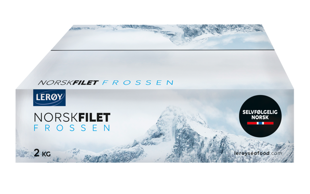Frossen torskefilet uten skinn 2 kg