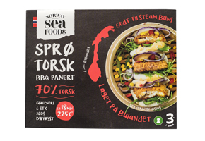 Norway Seafoods Sprø torsk BBQ forpakning